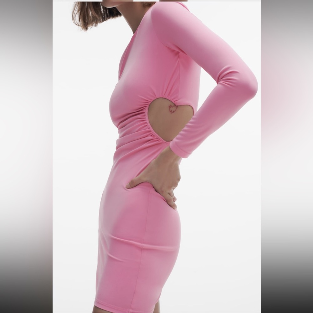 Zara cut out heart pink dress - Picture 6 of 13